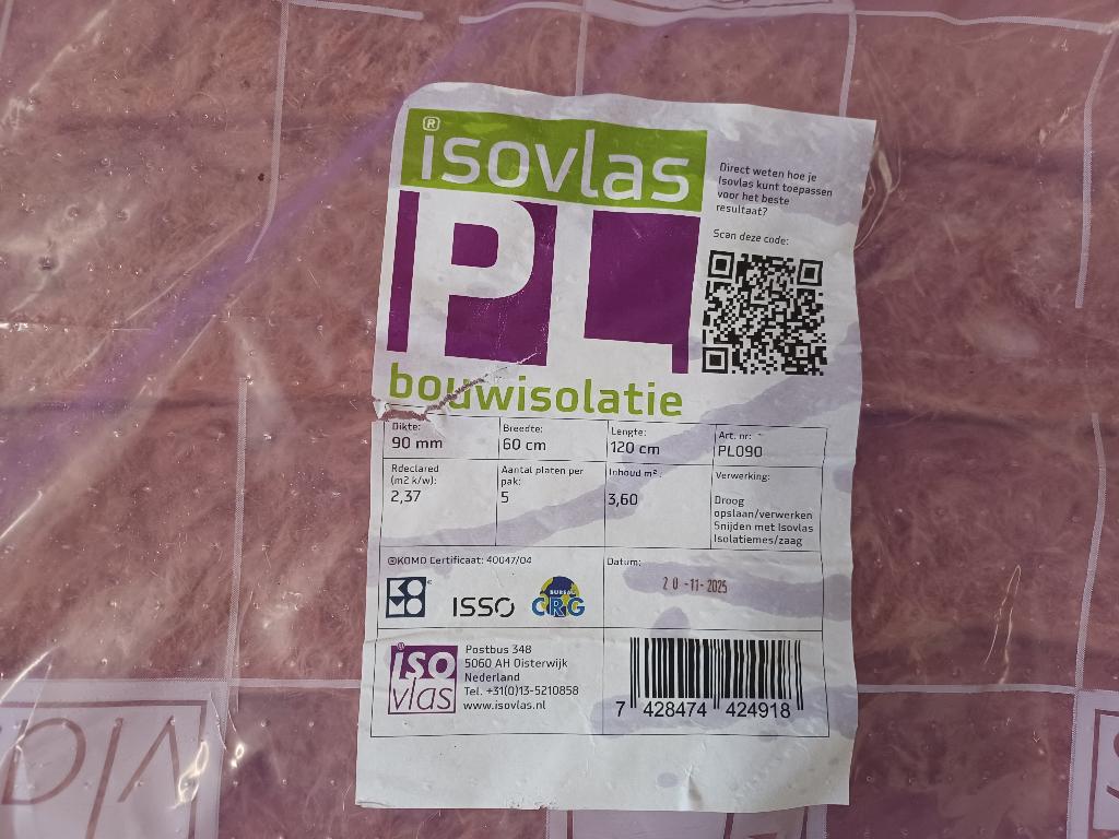 Bouwisolatie, Ophalen, Overige materialen, Dakisolatie, Nieuw