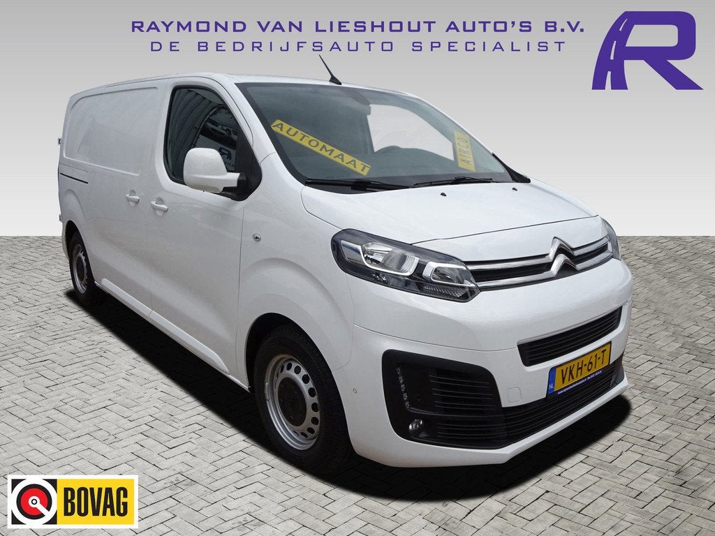 Citroen Jumpy 2.0 BlueHDI 120 M Club EU6 AUTOMAAT AIRCO NAVI, Euro 6, 4 cilinders, Leder en Stof, Origineel Nederlands