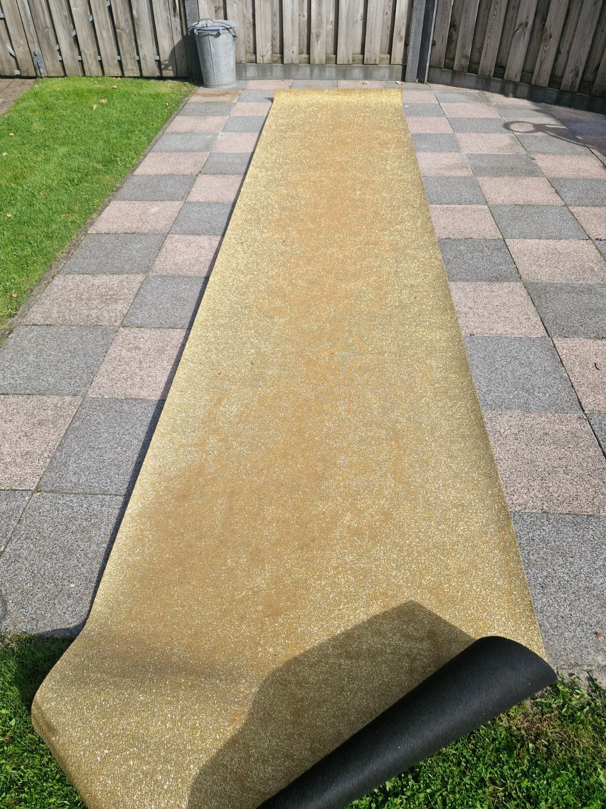 Gouden loper voor evenementen of feestjes, 200 cm of meer, Zo goed als nieuw, Feestelijk, Glamoureus, Rechthoekig