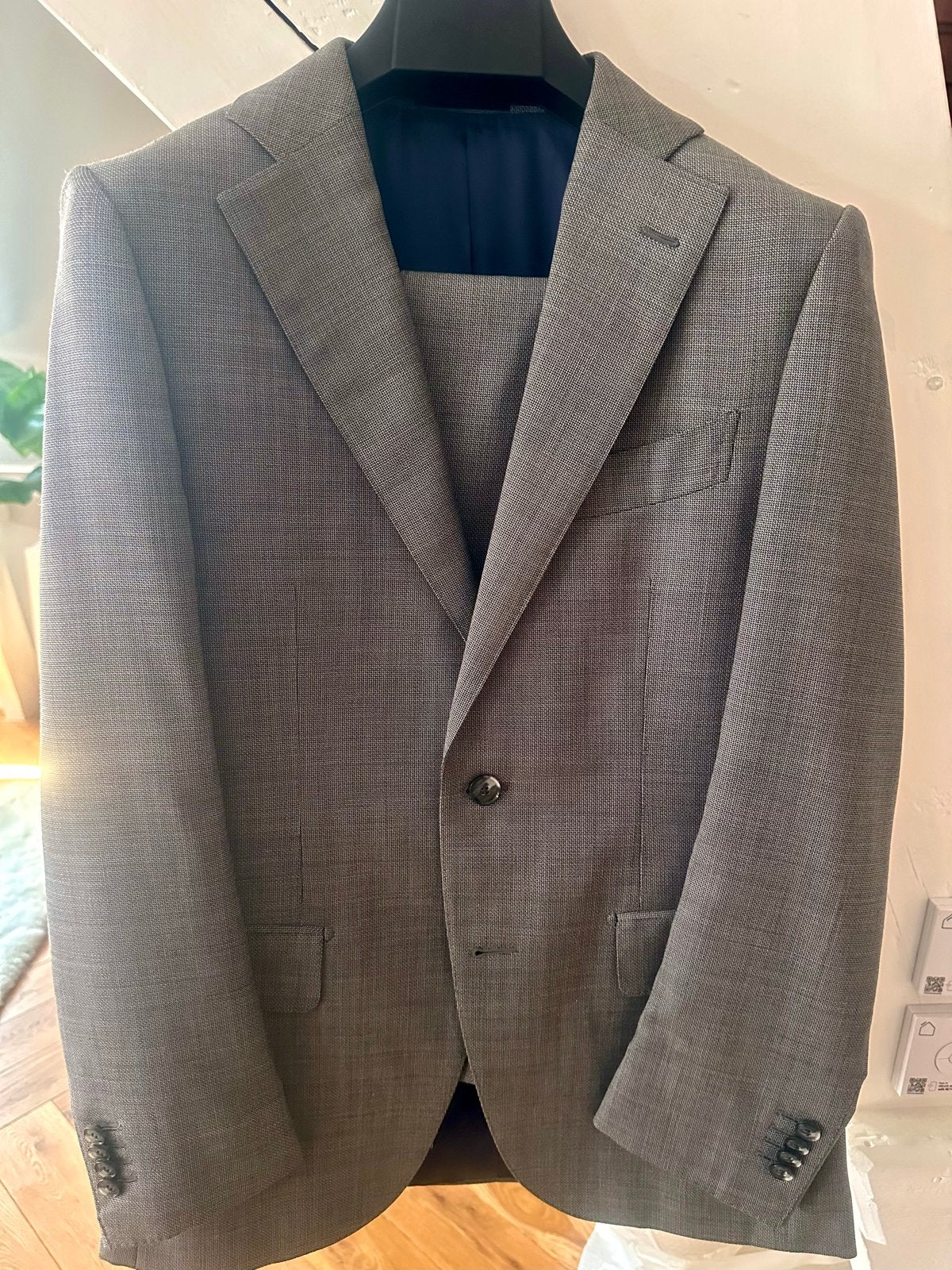 Suitsupply Maatpak - Grijs, Pure Wool, Zignone Stof, Ophalen of Verzenden, Zo goed als nieuw, Maat 46 (S) of kleiner, Grijs