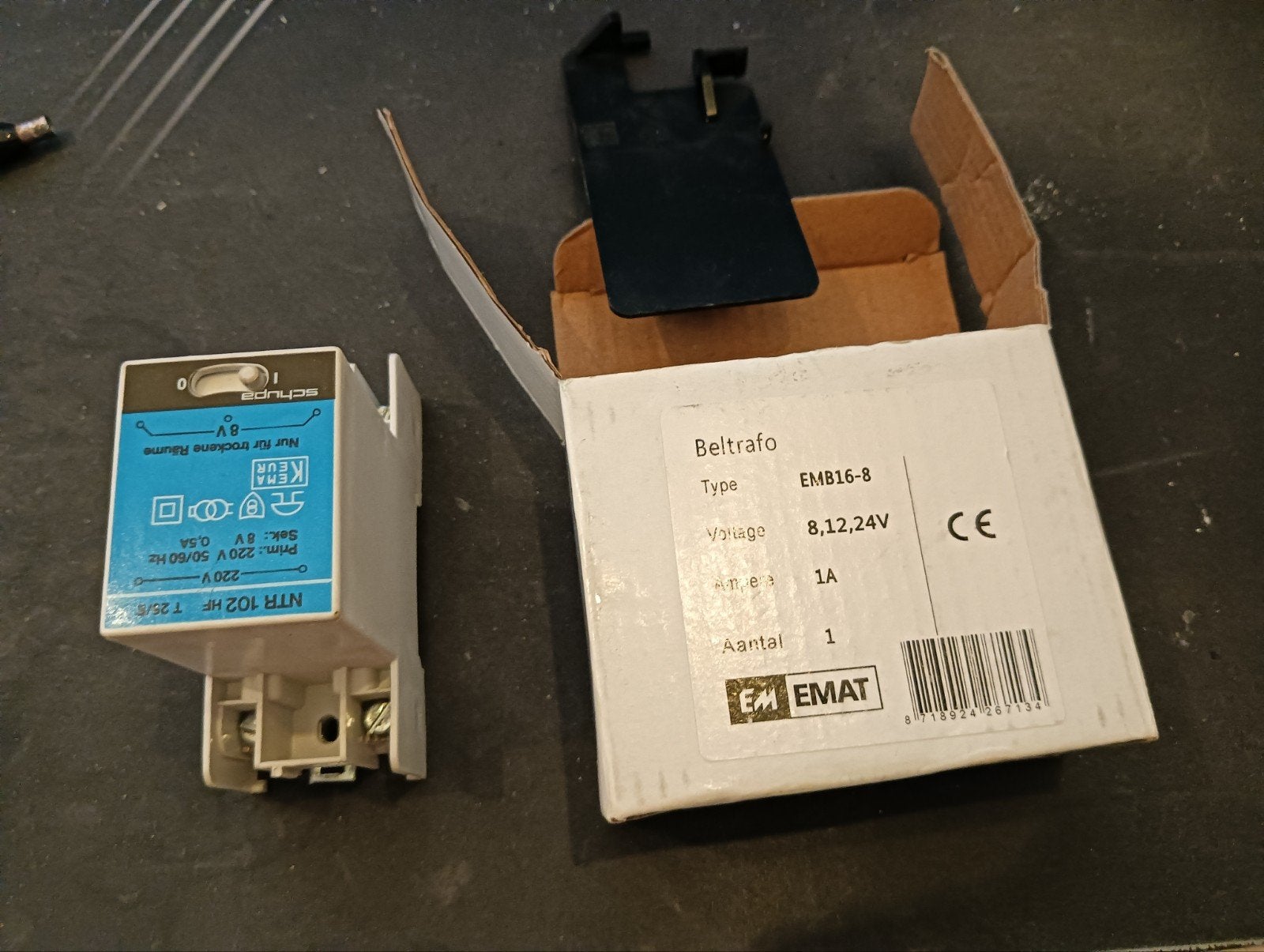 Beltrafo EMB16-8 8,12,24V 1A van EMAT, Ophalen of Verzenden, Nieuw, Overige merken, Overige typen