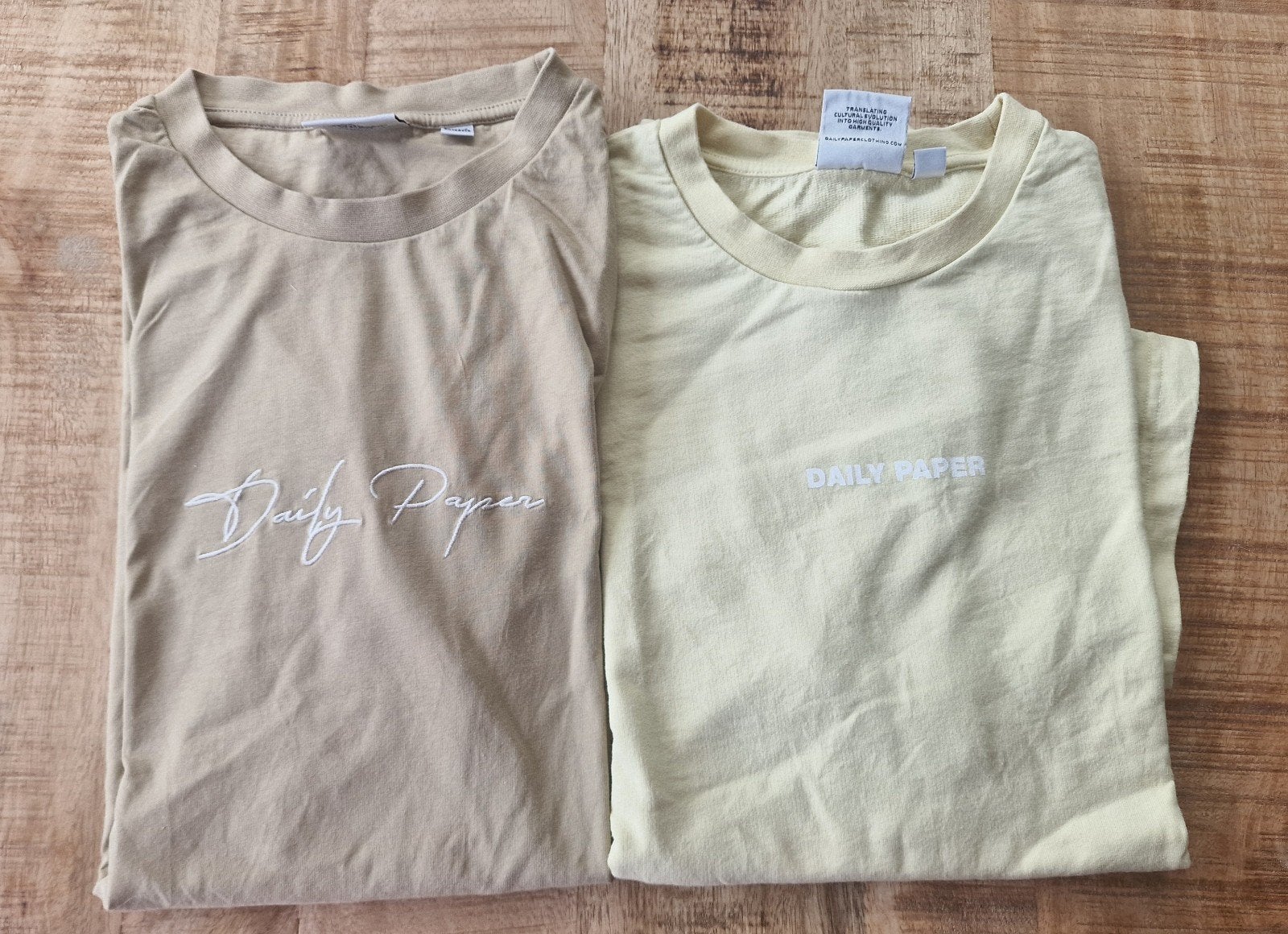 Daily Paper T-shirt Licht Geel(S), Beige, Overige maten, Ophalen of Verzenden, Daily Paper