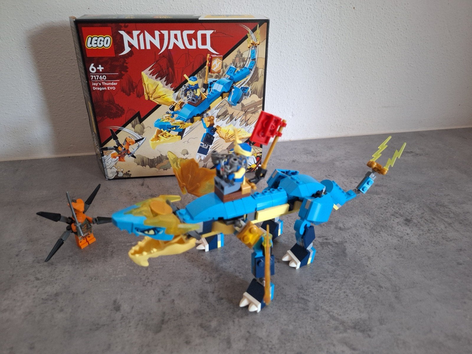 LEGO Ninjago Jay's Bliksemdraak EVO (71760) - Complete set, Lego, Ophalen of Verzenden, Zo goed als nieuw, Ninjago