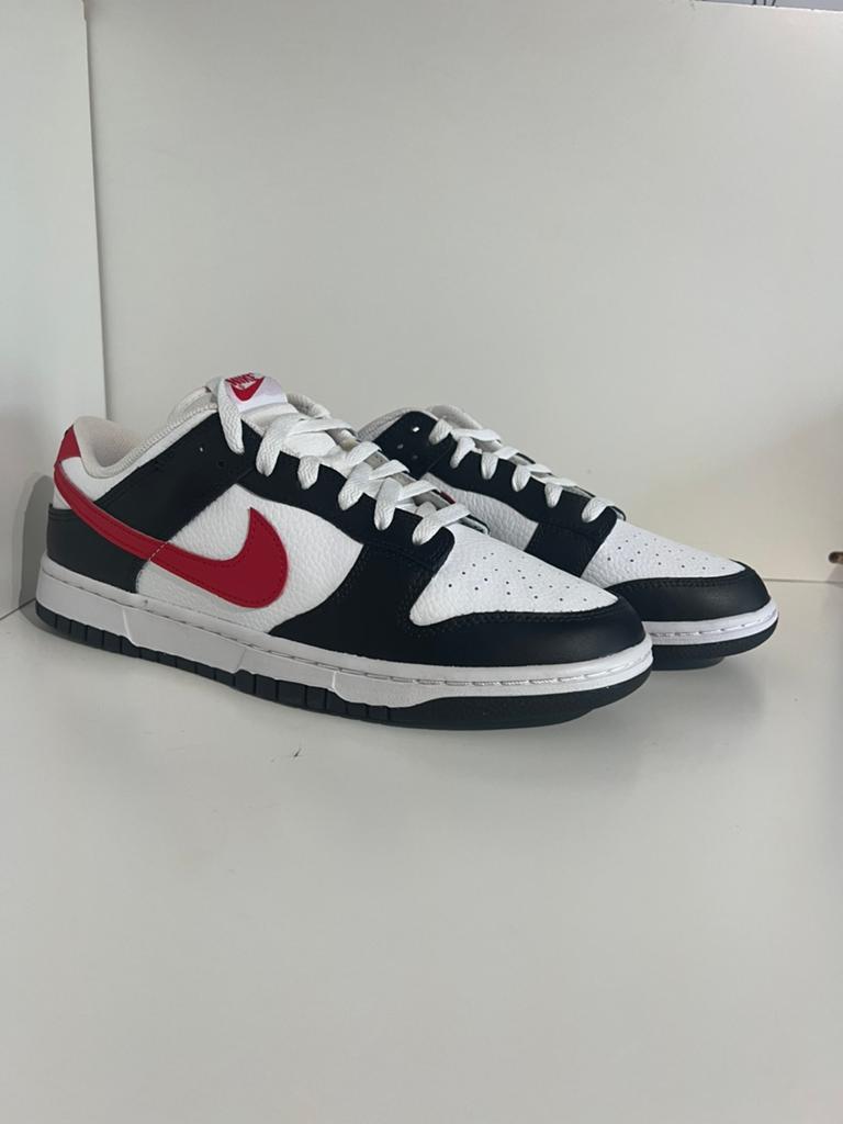 Nike Dunk low Red Swoosh Panda, ., Zwart, Nieuw, Ophalen of Verzenden