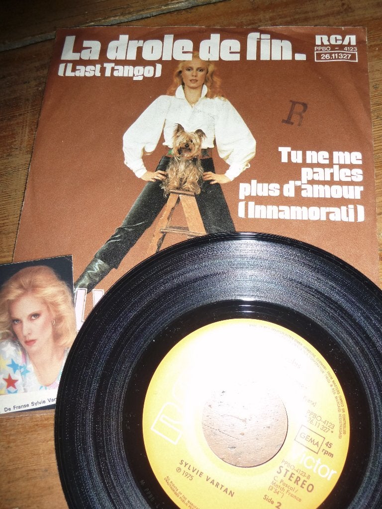 single SYLVIE VARTAN la drole de fin tu ne me pas 1975, Ophalen of Verzenden, Gebruikt, Pop