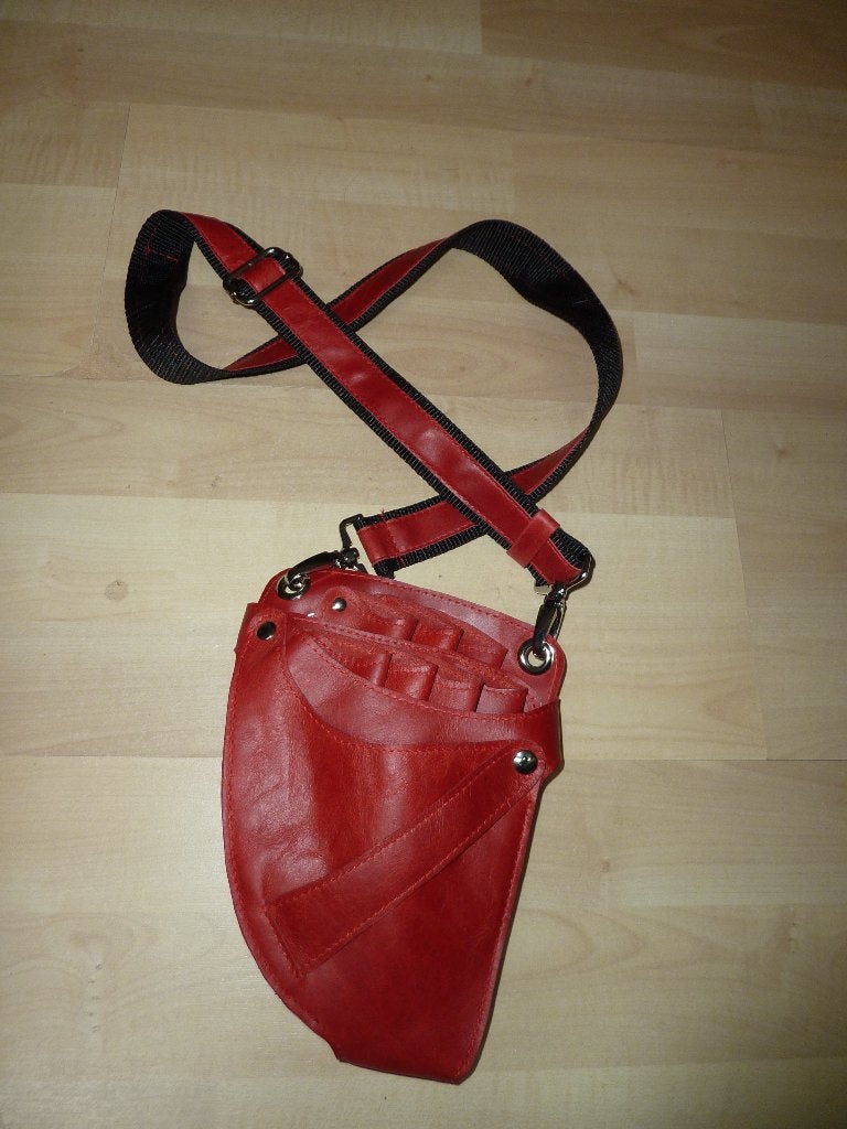 Artivo rode scharenholster kappersholster kappertas rundleer, Verzenden, Nieuw