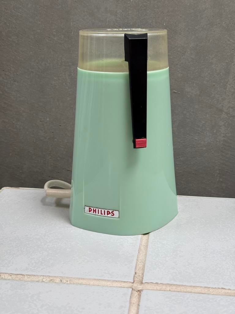 Retro Philips bonenmaler / koffiemolen - mintgroen, Ophalen of Verzenden, Huis en Inrichting
