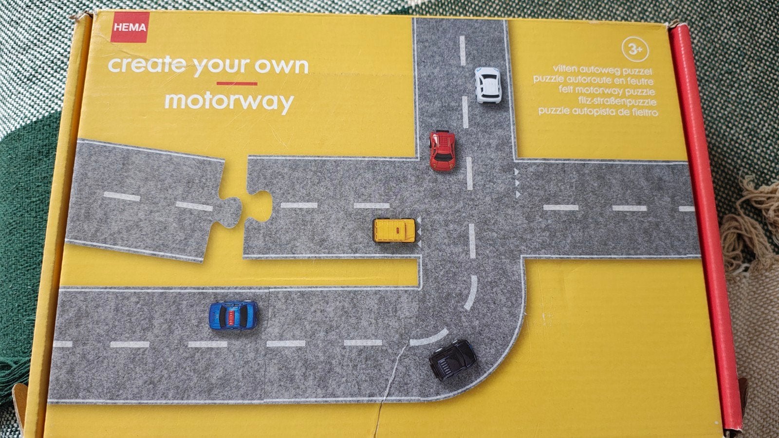 Hema Vilten Autoweg Puzzel - Creëer je eigen weg, Ophalen, Zo goed als nieuw, Knutselen