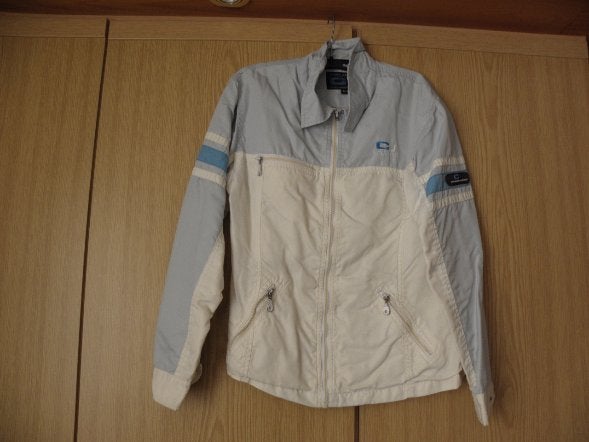 Goedkope blauw off white gevoerde zomer jas CARS JEANS 164, Gebruikt, Meisje, Ophalen of Verzenden, Cars Jeans