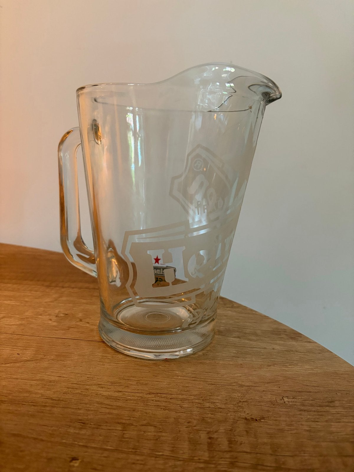 Heineken Glazen Pitcher, Ophalen, Zo goed als nieuw, Pul(len), Heineken