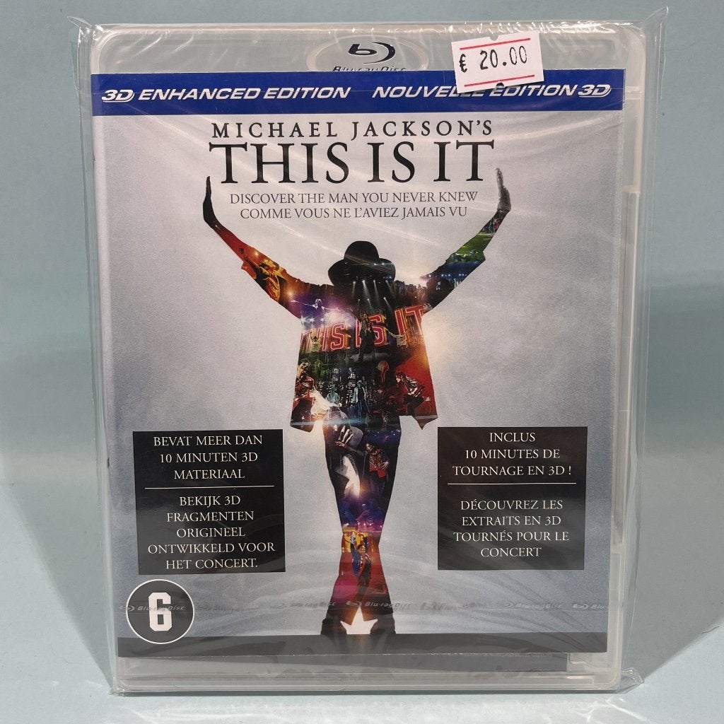 Michael Jackson's This is It Blu-ray (Nieuw), Cd's en Dvd's, Muziek en Concerten, Gebruikt, Verzenden, Sony
