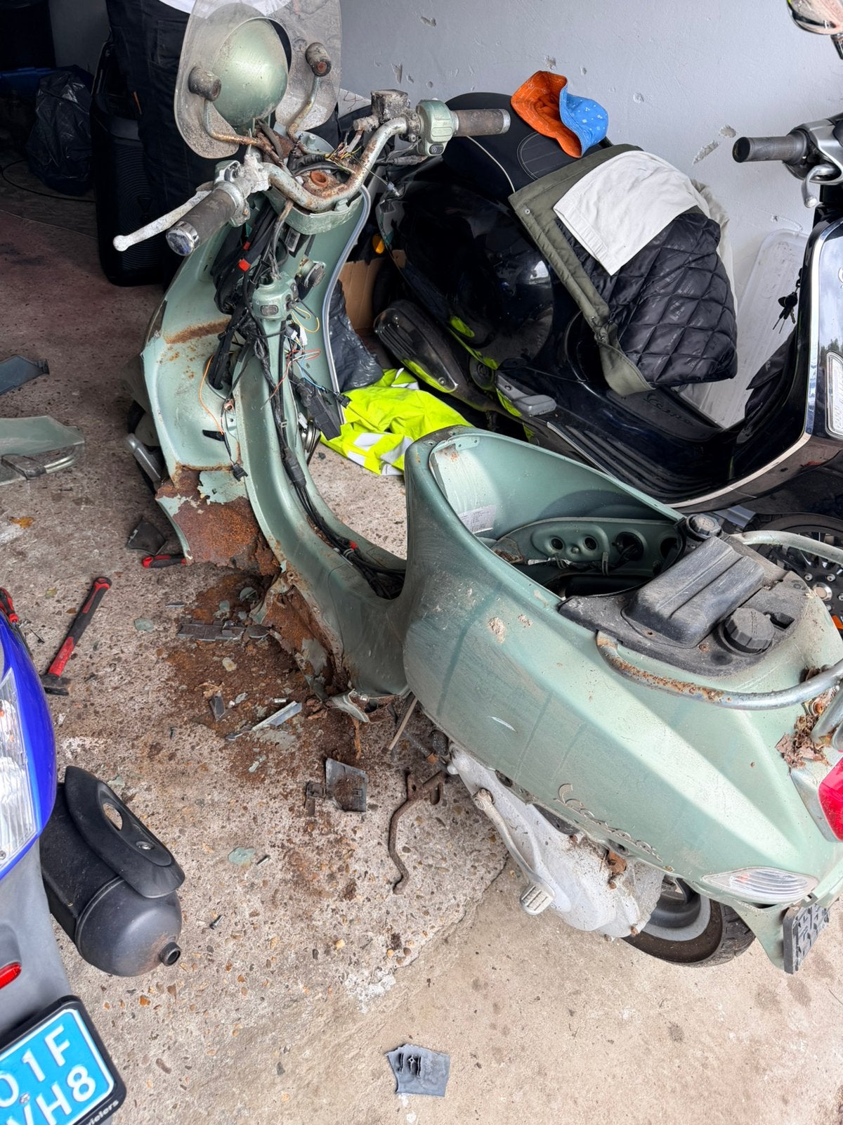 Vespa lx frame brom 45km/u, Ophalen of Verzenden, Zo goed als nieuw, Frame, Vespa