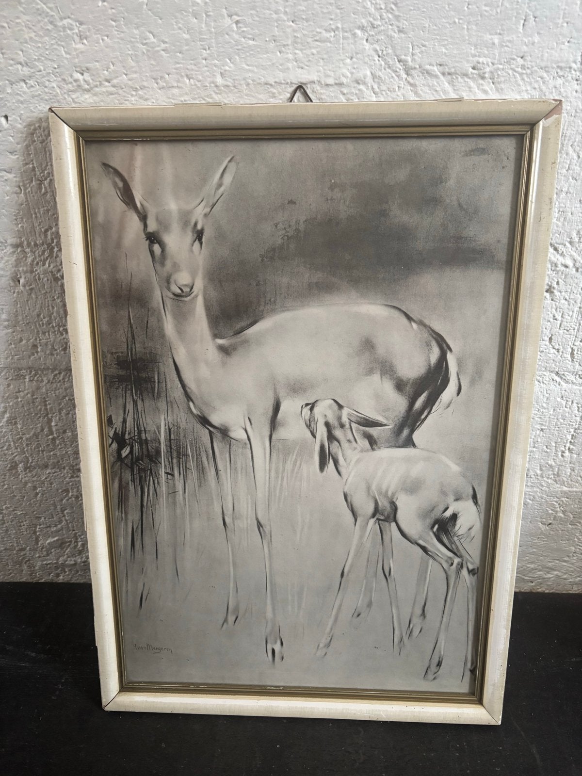 Vintage hertje van meegeren, Ophalen