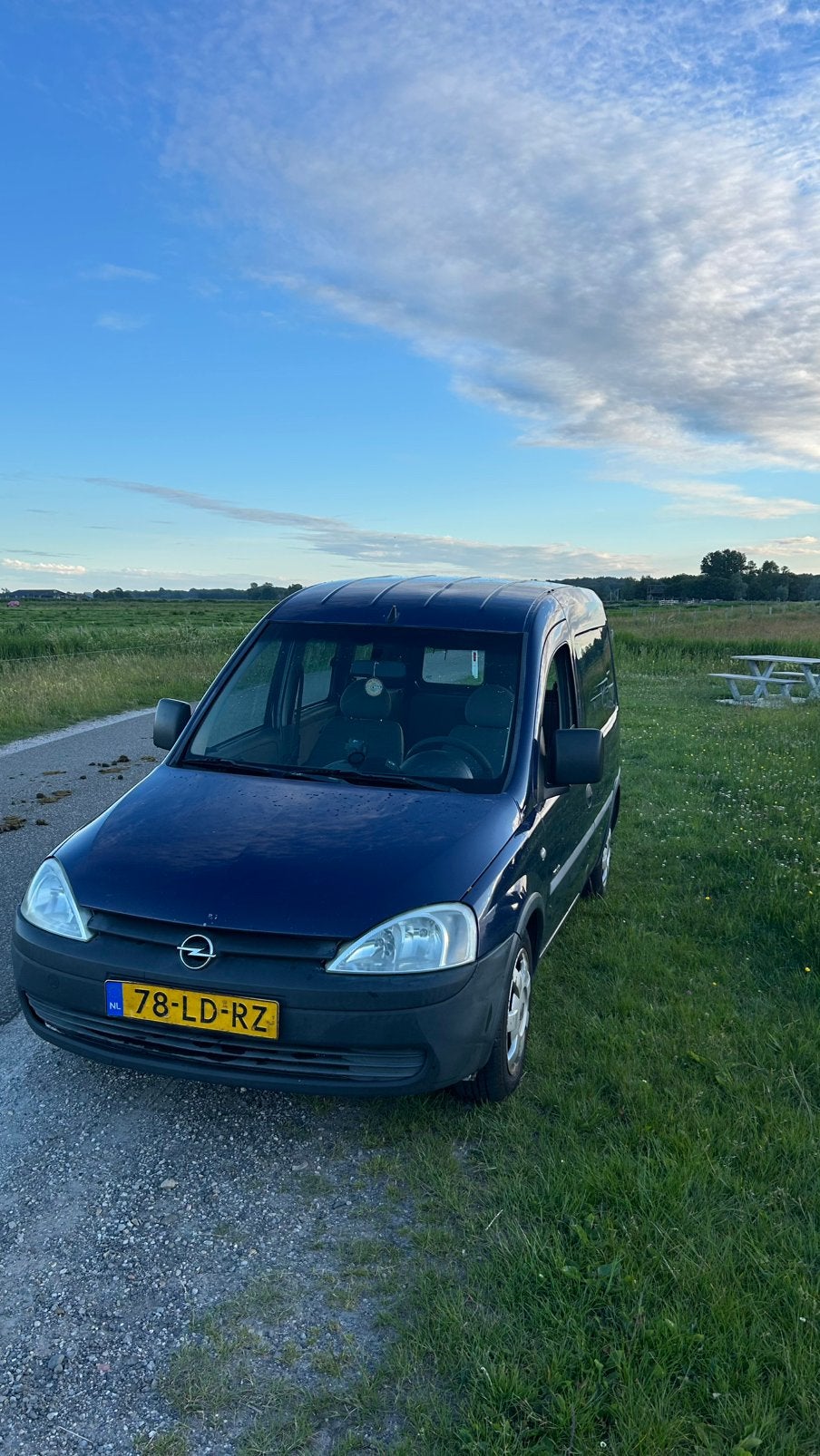 Opel Combo 1.6 Tour 2002 Blauw, Auto's, Opel, Blauw, Origineel Nederlands, Handgeschakeld, Grijs