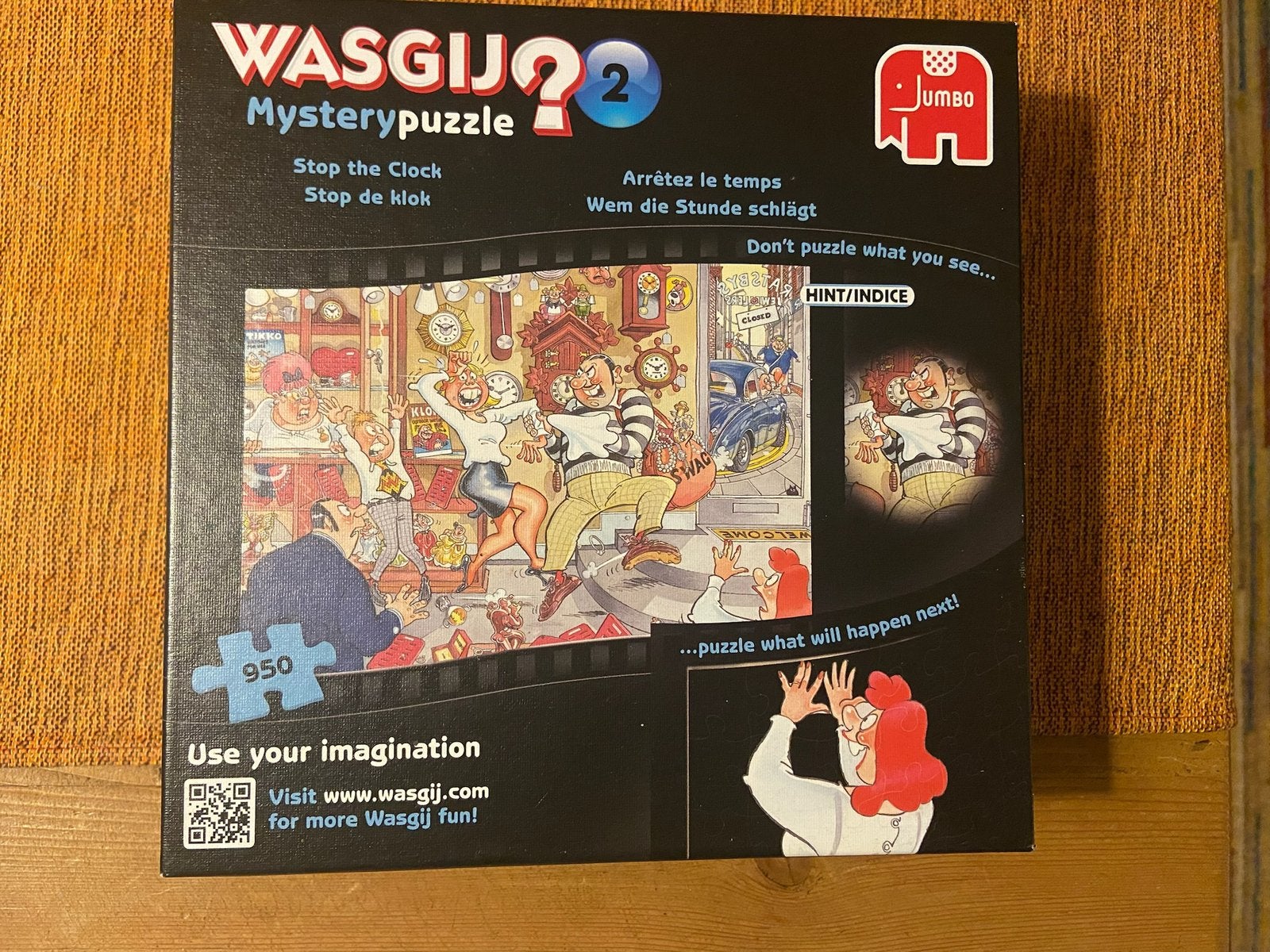 Wasgij Mystery 2 – Stop de klok!, Ophalen of Verzenden, 500 t/m 1500 stukjes, Zo goed als nieuw