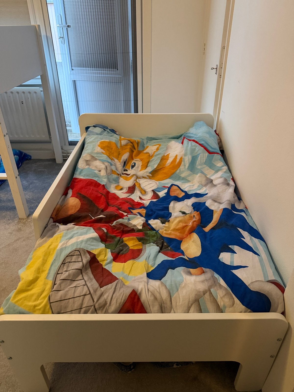 Ikea meegroeibed met valbeveiliging - Nette staat, Kinderen en Baby's, Ophalen, Gebruikt, 70 tot 85 cm, Lattenbodem
