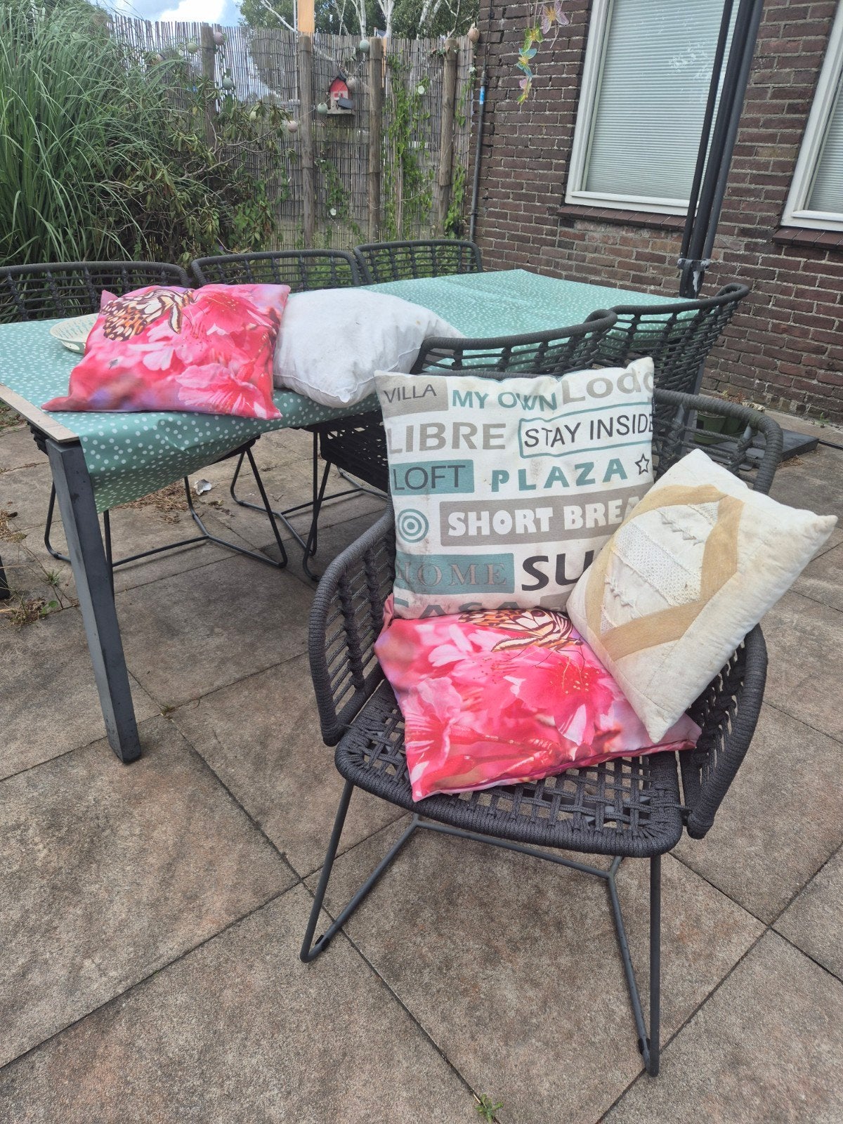 Tuinkussens te koop, Ophalen of Verzenden, Gebruikt, Overige materialen