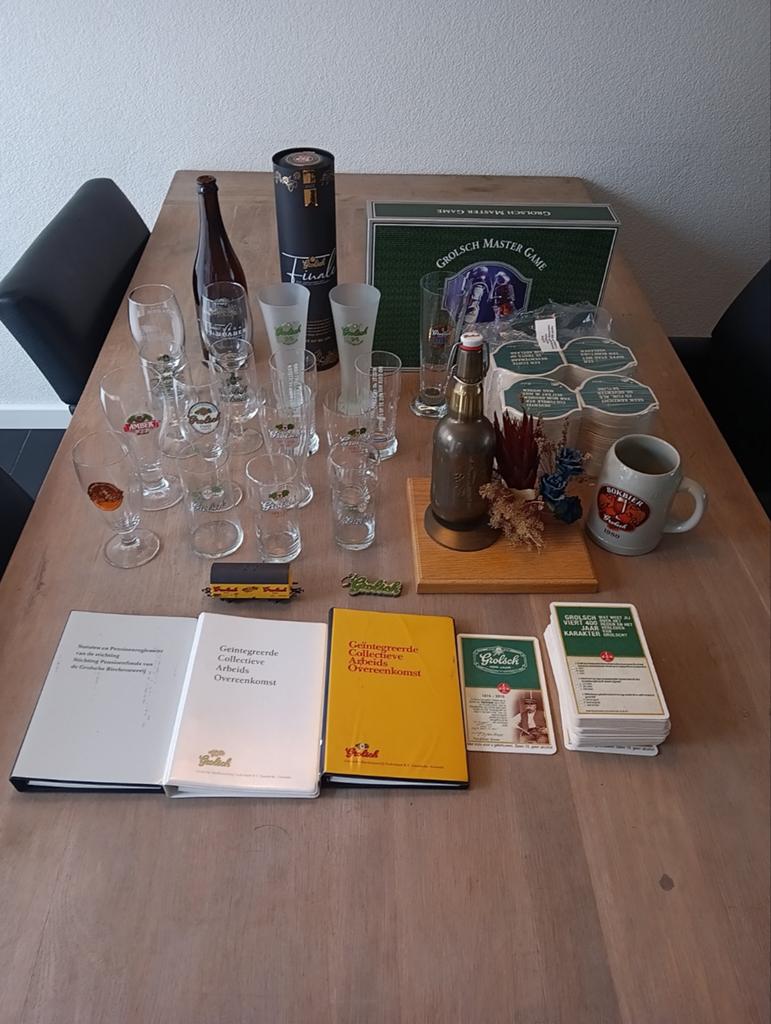 Unieke verzamel items grolsch, Ophalen