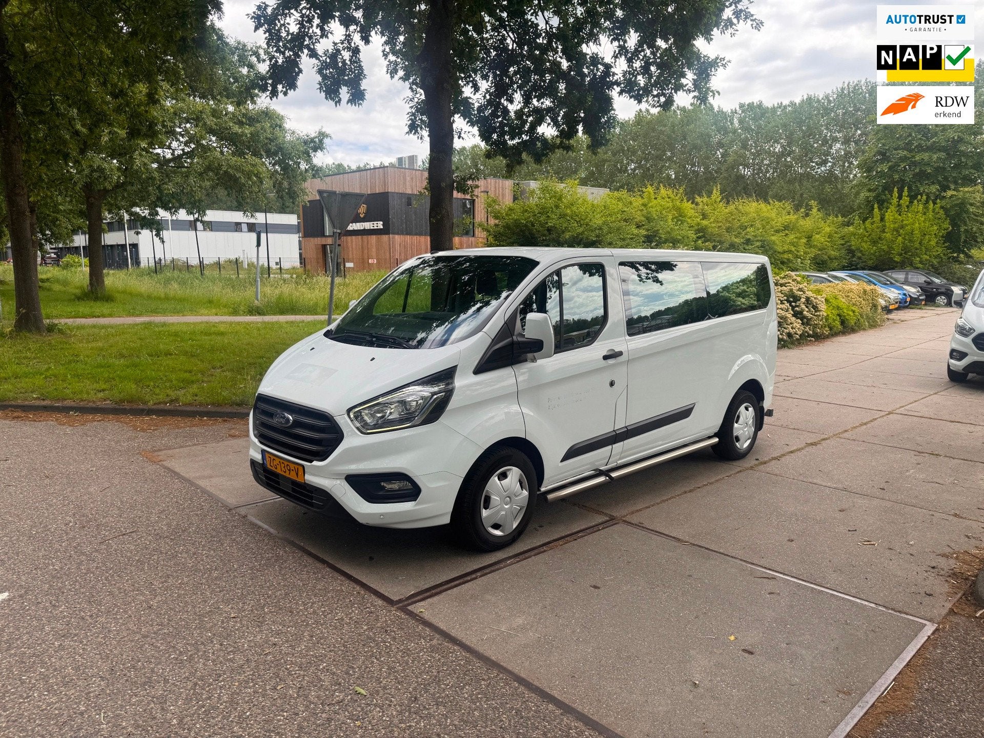 Ford Transit Custom 320 2.0 TDCI L2H1 Trend EX BPM EX BTW 9P, Auto's, Voorwielaandrijving, Euro 6, Wit, Origineel Nederlands