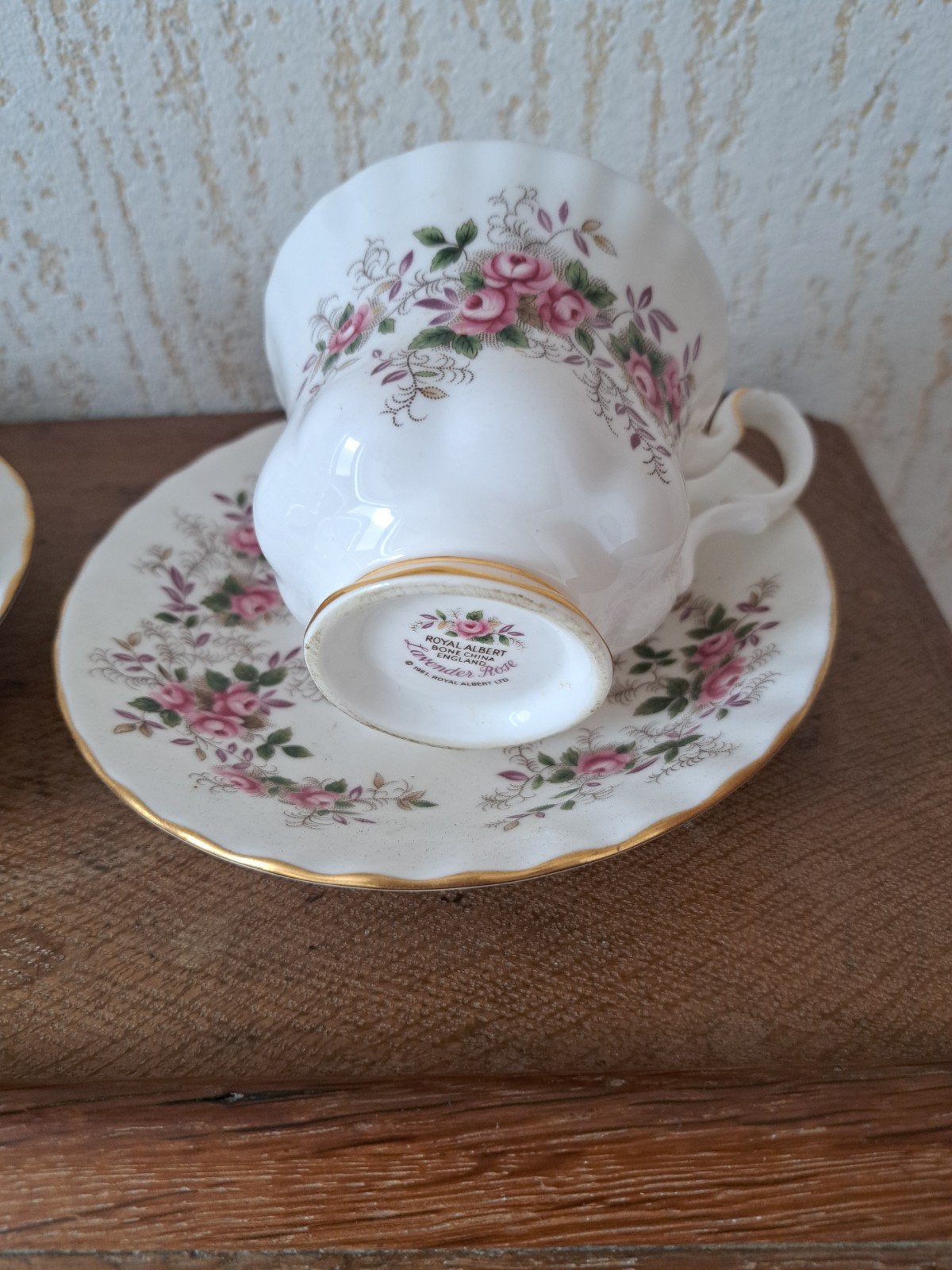 Royal Albert Lavendee Rose theekopjes met schotels, Ophalen of Verzenden