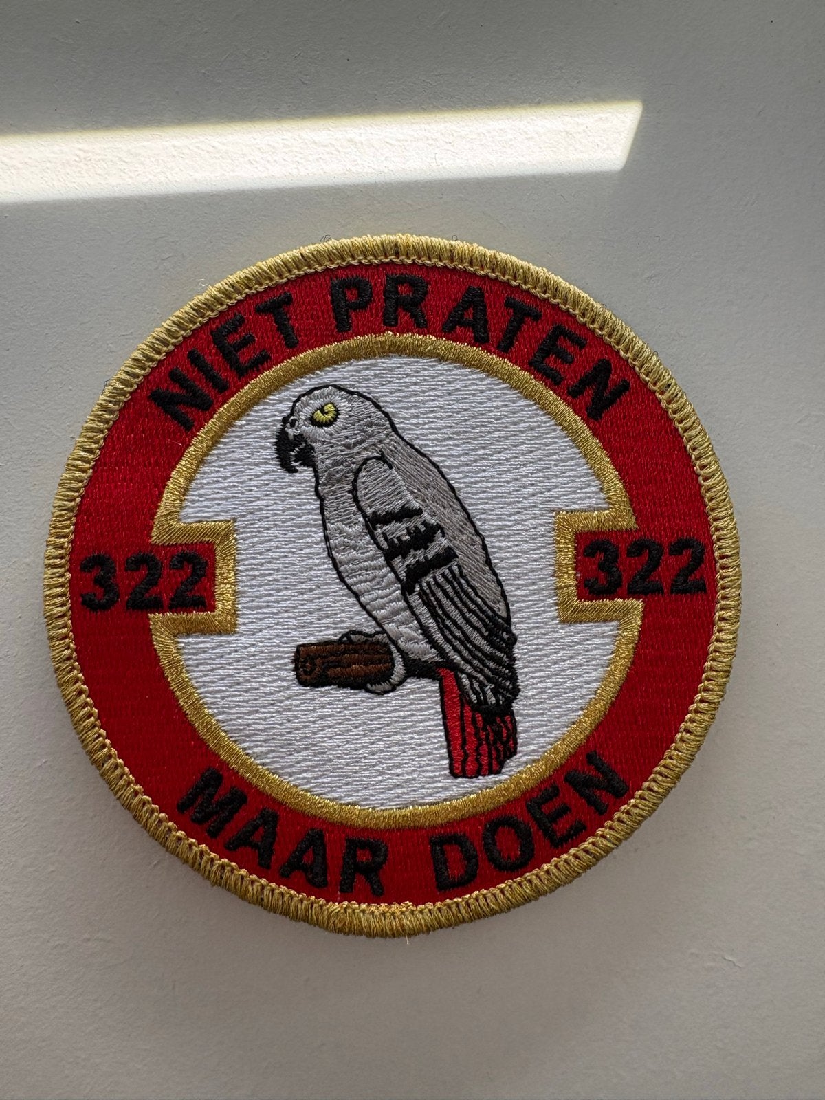 Patch 322 Squadron 'Niet Praten Maar Doen', Ophalen