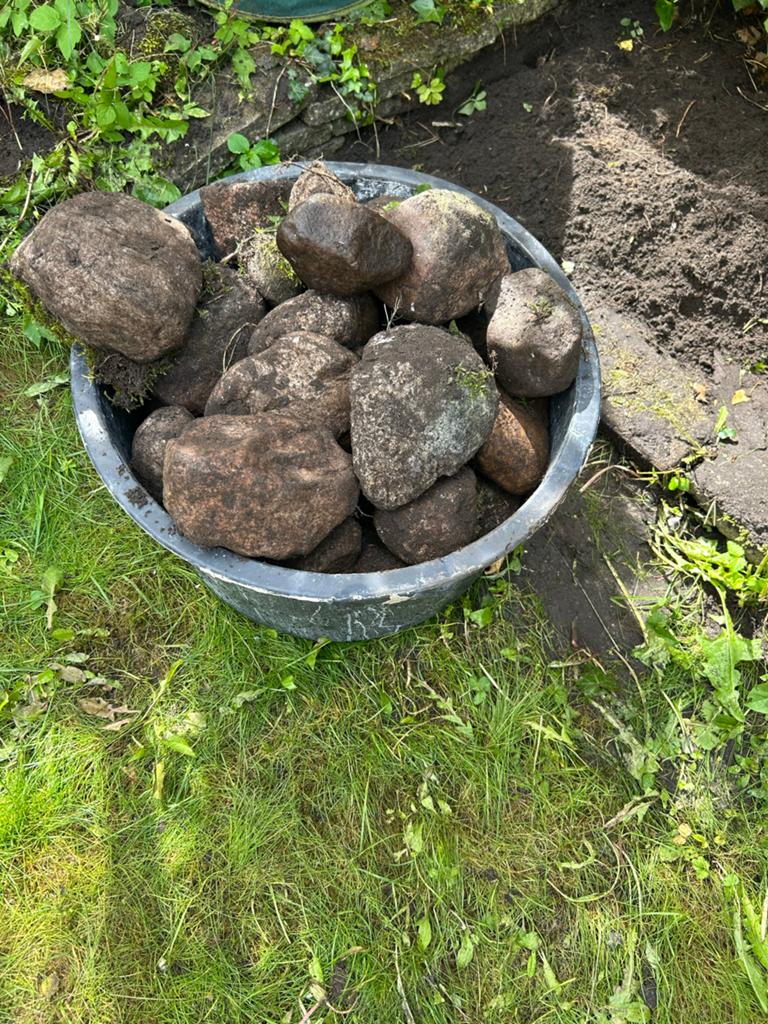 Zwerfkeien gratis afhalen, Ophalen, Natuursteen, Klinkers