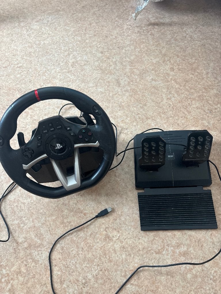 Hori Racing Wheel Apex – racestuur + pedalen (PS4/PS3/PC), Ophalen of Verzenden, Gebruikt, Stuur of Pedalen, PlayStation 3