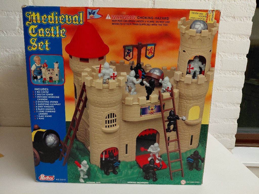 Vintage Redbox Medieval Castle Set! (23310) jaren '90, Gebruikt, Overige typen, Ophalen of Verzenden, Castle
