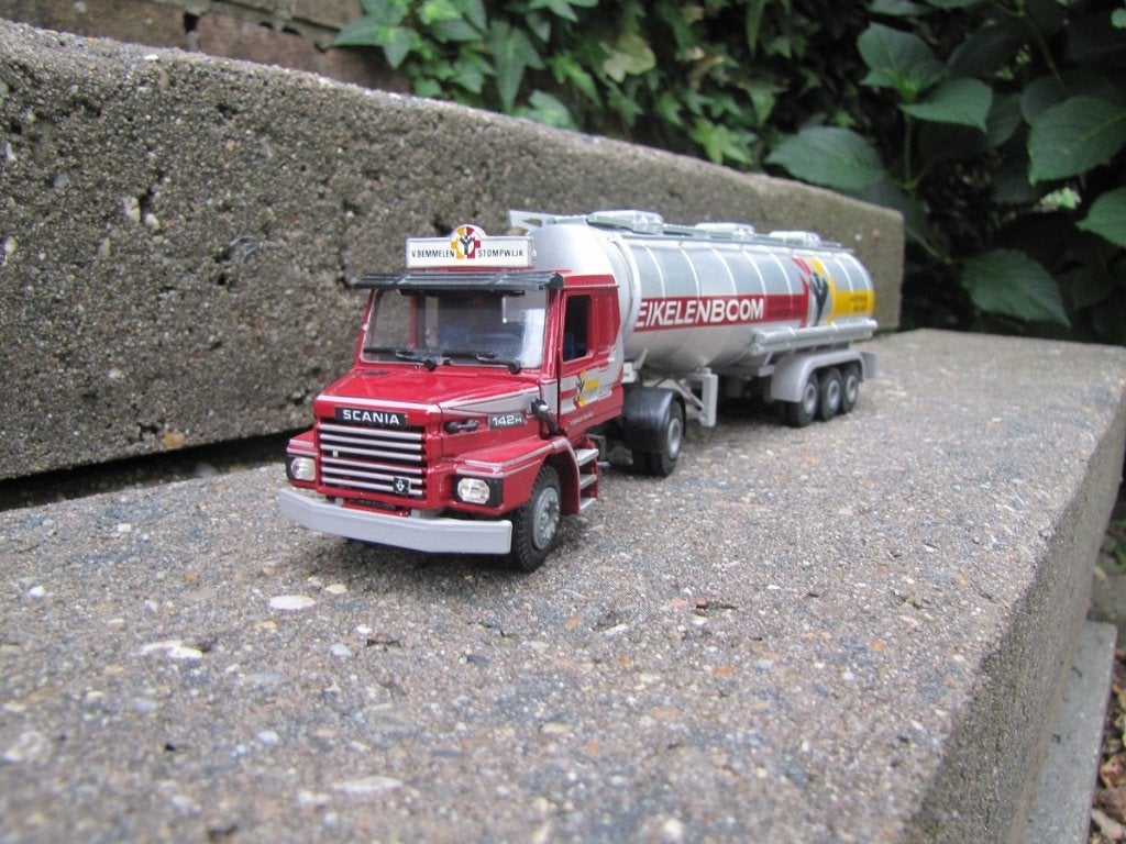 Tekno Scania 142H torpedo Eikelenboom Amsterdam., Ophalen of Verzenden, Zo goed als nieuw, Bus of Vrachtwagen, Tekno