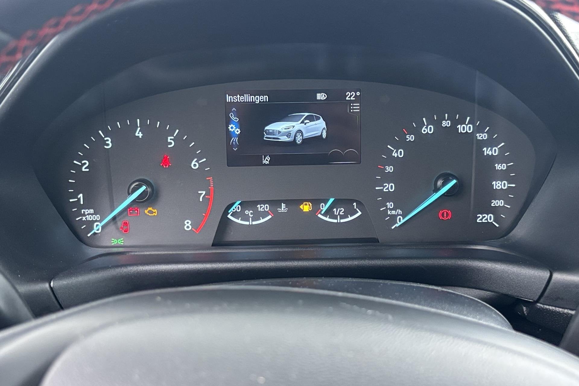 Ford Fiesta 1.0 EcoBoost Hybrid ST-Line Compact, wendbaar en, Auto's, Voorwielaandrijving, Gebruikt, Blauw, 49 €/maand