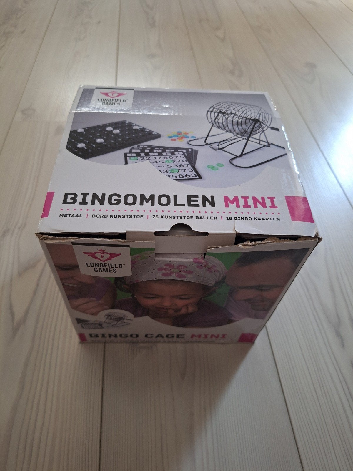 Bingomolen Mini - Compleet Bingospel, Vijf spelers of meer, Ophalen of Verzenden, Zo goed als nieuw, Longfield Games