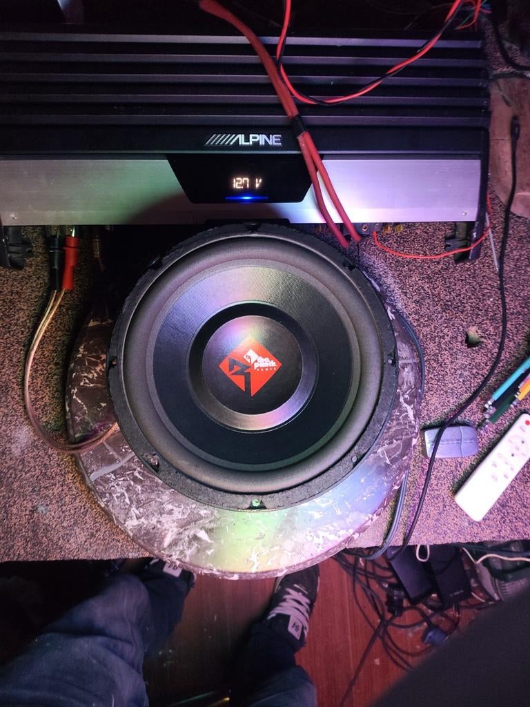 Rockford Fosgate pwr 410 oldschool 10" rare sub 90s, Ophalen of Verzenden, Gebruikt