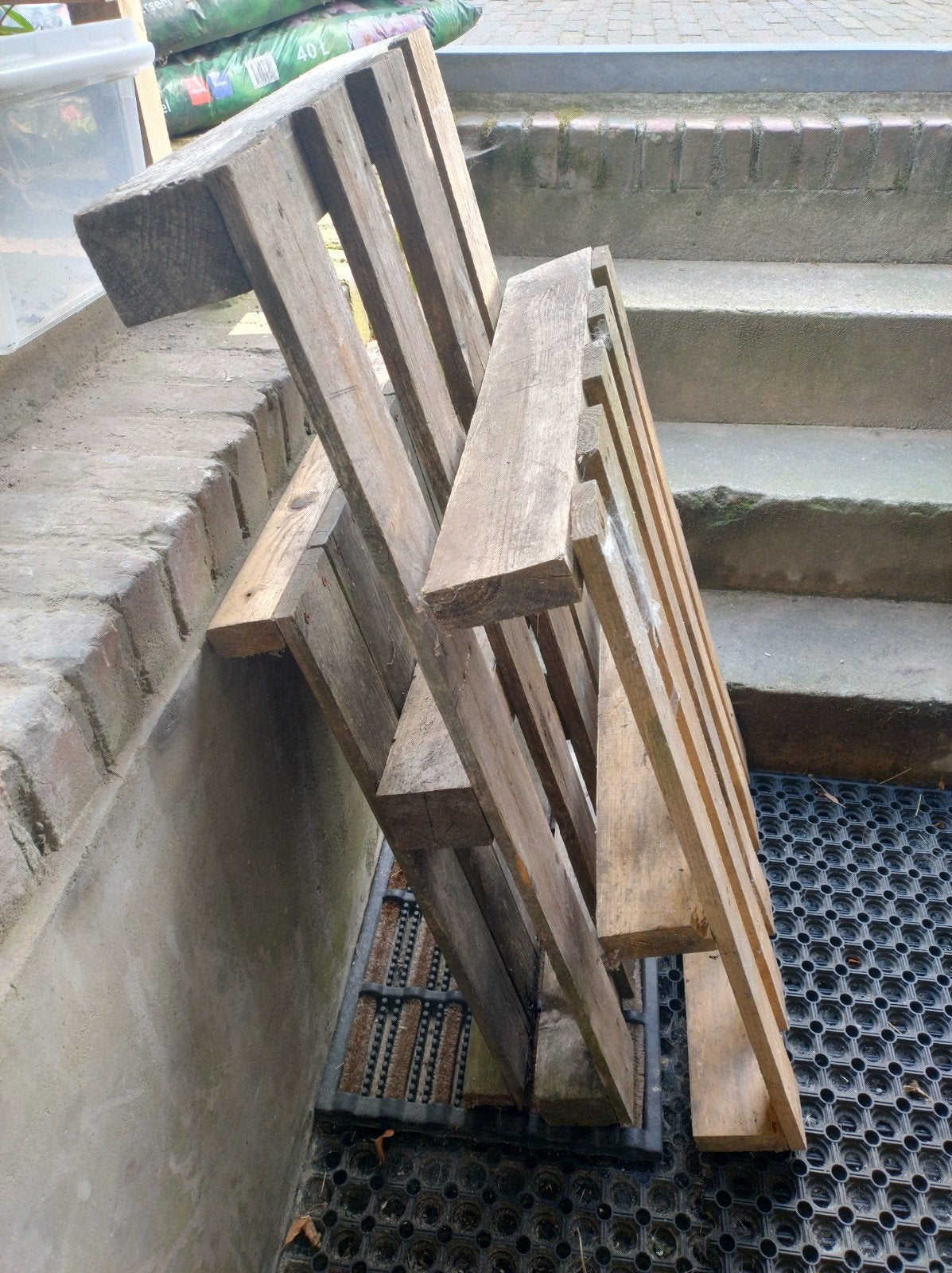 GRATIS 3 pallets, Ophalen, Gebruikt, Pallet, Minder dan 200 cm