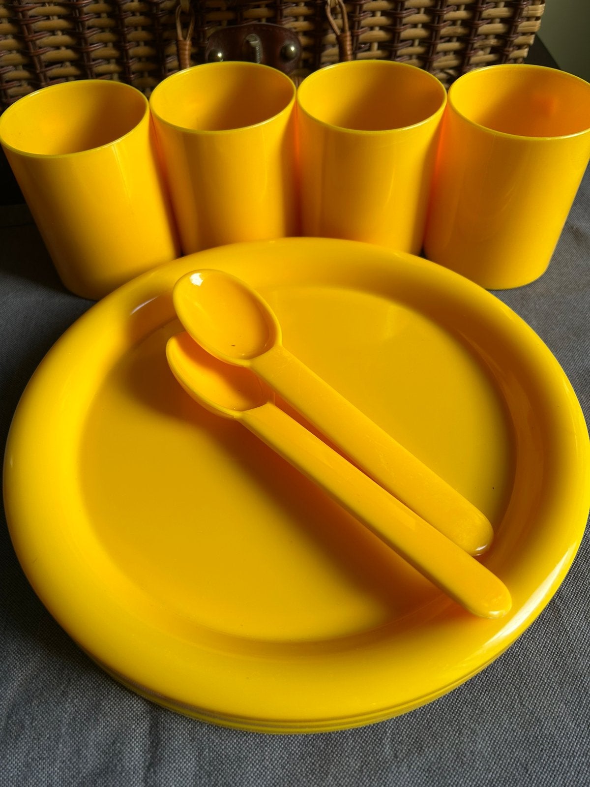 Vintage Mepal campingservies, Ophalen of Verzenden, Zo goed als nieuw