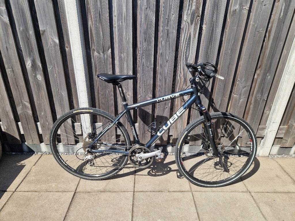Cube curve hybride fiets, 28 inch, Gebruikt, Vering, 49 tot 53 cm