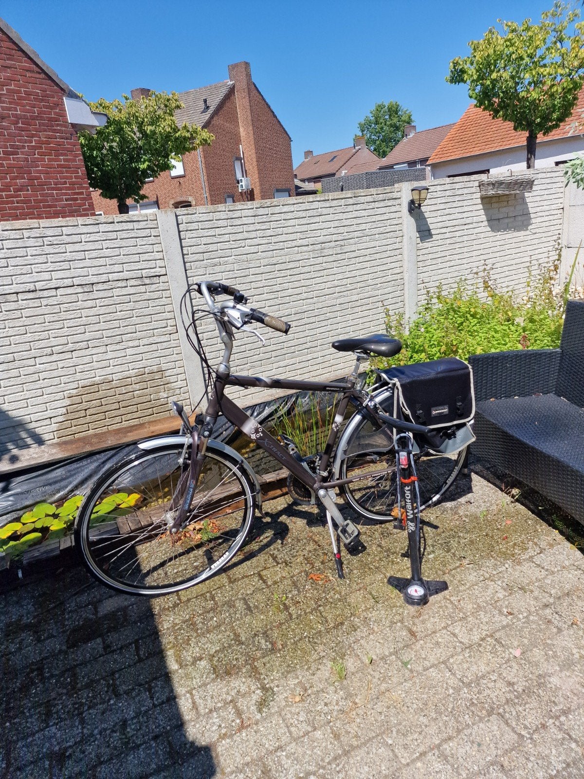 X-Tract herenfiets met versnellingen en fietstas, Velgrem, Versnellingen, Ophalen, Overige merken