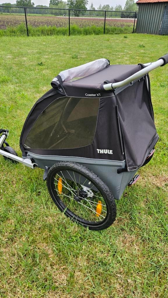 Thule Coaster XT fietskar in goede staat, Fietsen en Brommers, Fietsaccessoires | Aanhangers en Karren, Ophalen, Gebruikt, Kinderkar