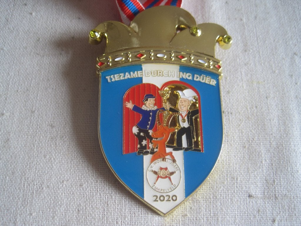 carnavals medaille cv de woest joepe simpelveld 2020, Ophalen of Verzenden, Overige materialen