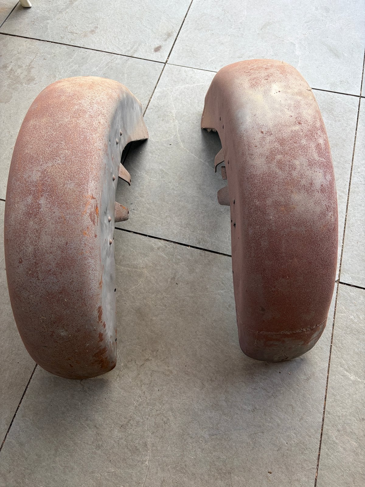 Panhead spatborden voorzijde, Ophalen, Gebruikt