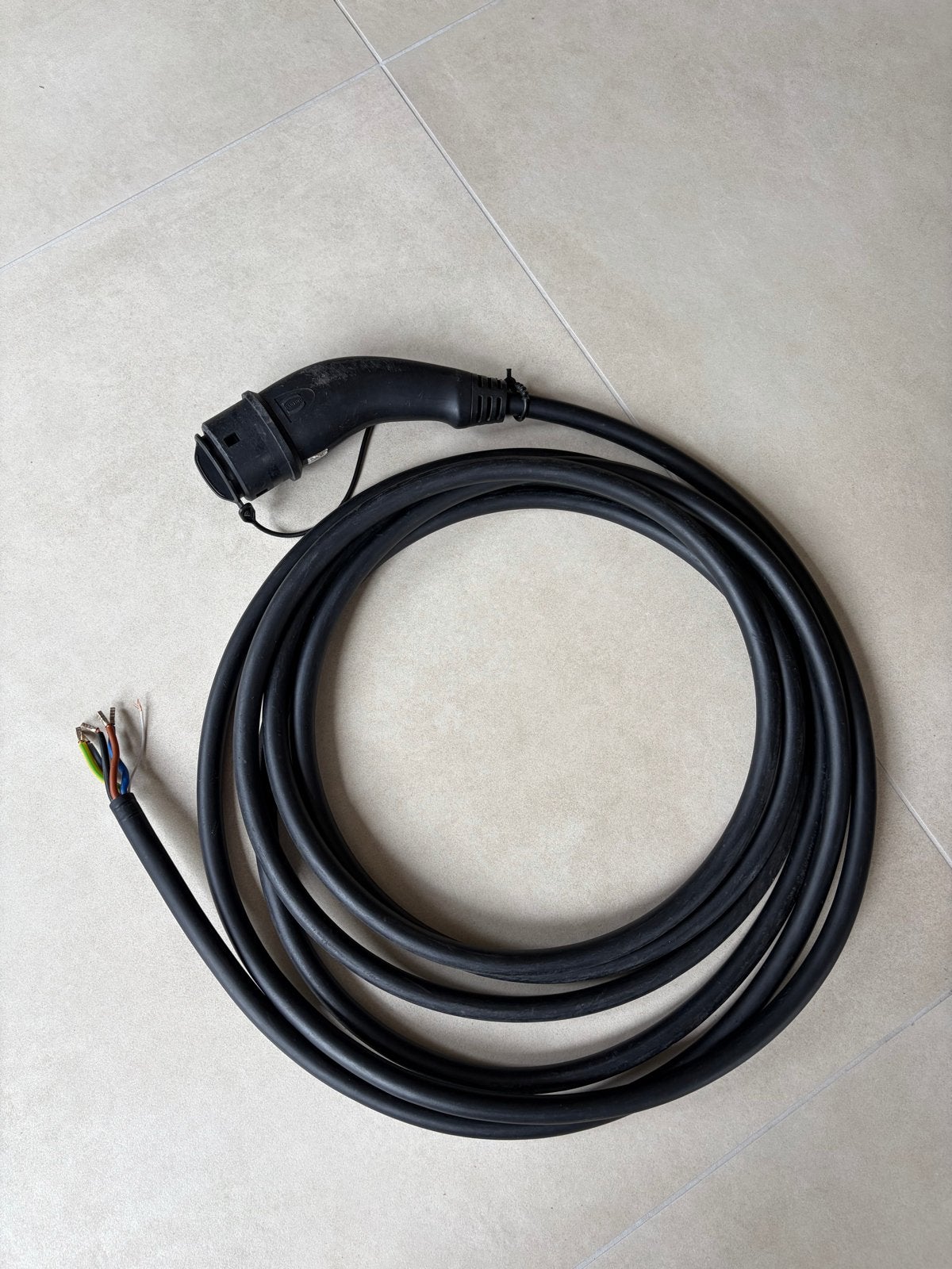 HARTING Laadkabel Type 2 naar open einde - 7 meter, Ophalen of Verzenden, Gebruikt, Overige merken, Kabel of Snoer