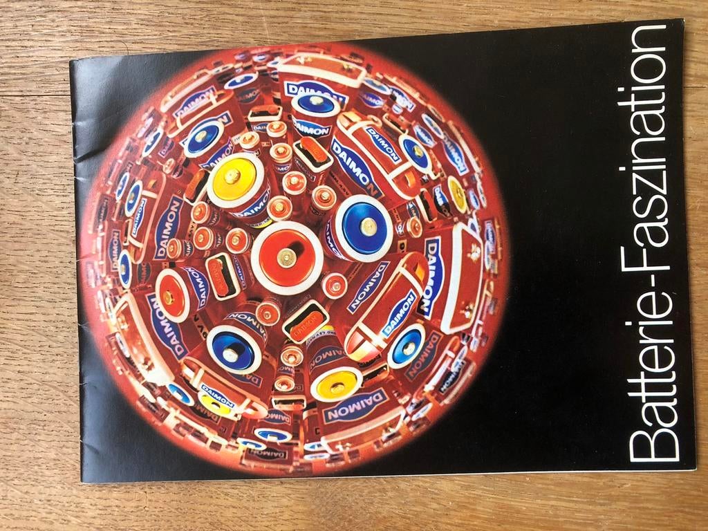 Oude bedrijfsbrochure van DAIMON - fabrikant van batterijen, Verzamelen, Ophalen of Verzenden, Gebruikt