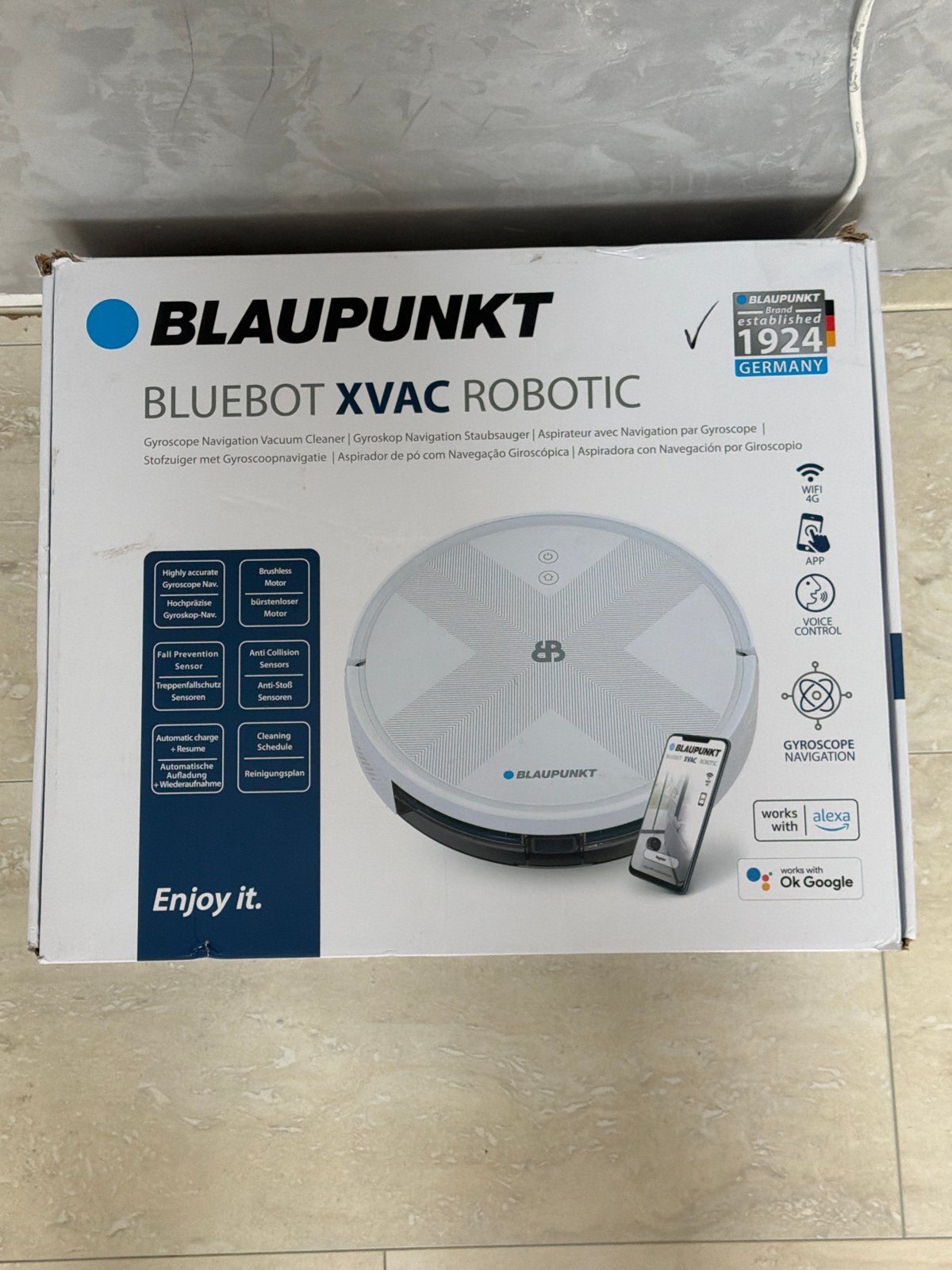 Blaupunkt Bluebot Xvac Robotic Stofzuiger - Nieuw, Nieuw, Ophalen of Verzenden, Robotstofzuiger, Bedienbaar via app
