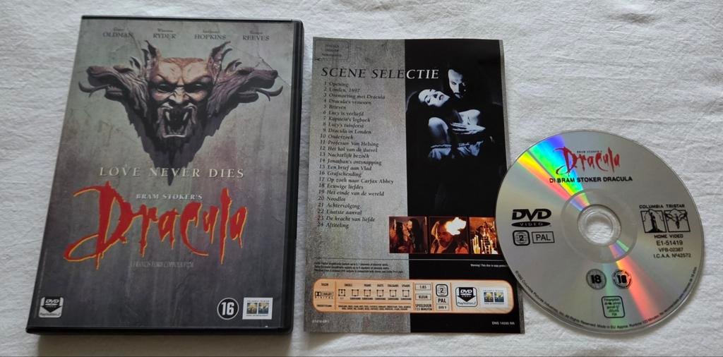 Bram Stoker Dracula Dvd Horror, Vanaf 16 jaar, Ophalen of Verzenden, Zo goed als nieuw, Slasher