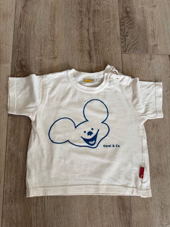 Karel & Co T-shirt maat 80, 100% katoen, Kinderen en Baby's, Babykleding | Maat 80, Ophalen of Verzenden, Gebruikt, Jongetje of Meisje