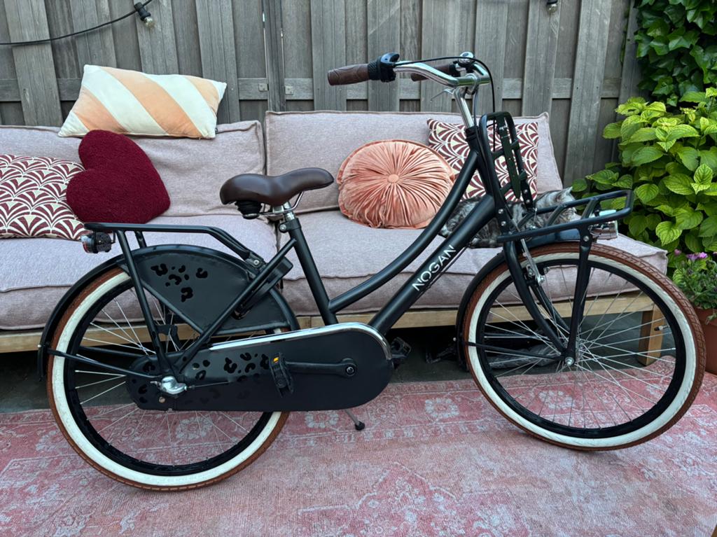 Nogan transportfiets 22 inch, Fietsen en Brommers, Fietsen | Meisjes, Ophalen, Terugtraprem, Gebruikt, Versnellingen
