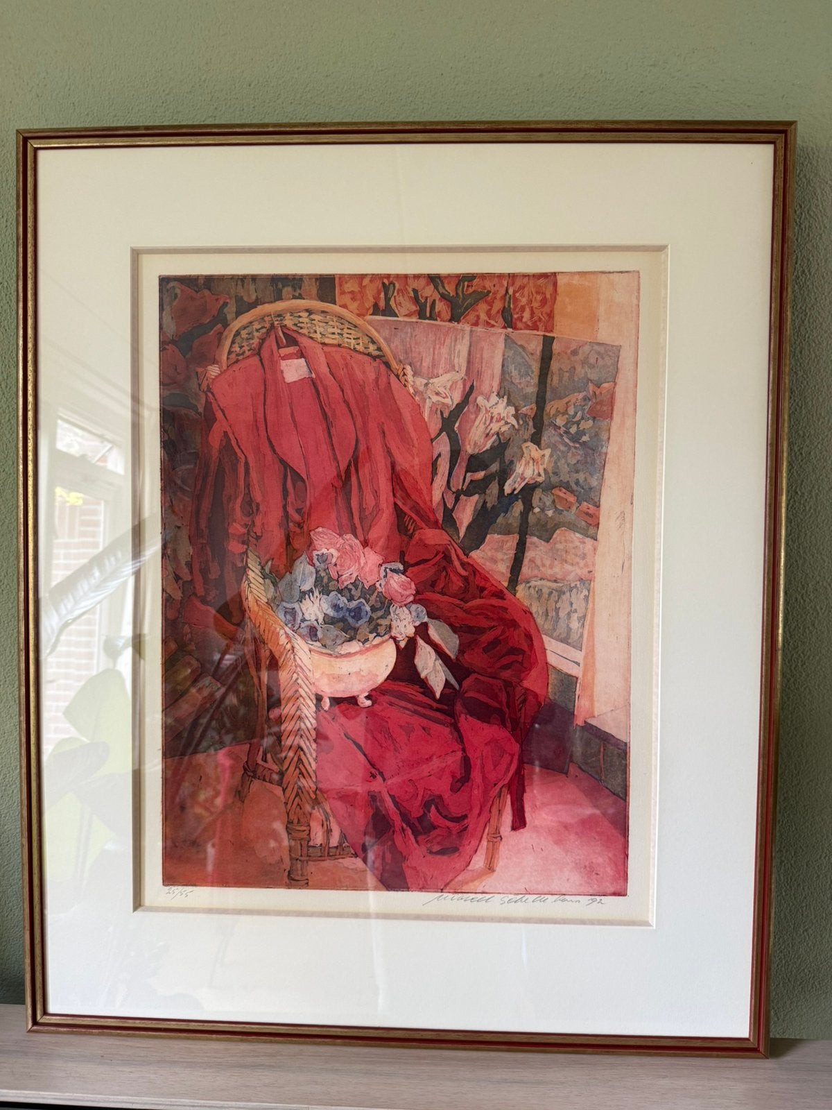 Litho Marcel Schellekens, Antiek en Kunst, Kunst | Litho's en Zeefdrukken, Ophalen, Gelimiteerde oplage, Overige onderwerpen, Lithografie