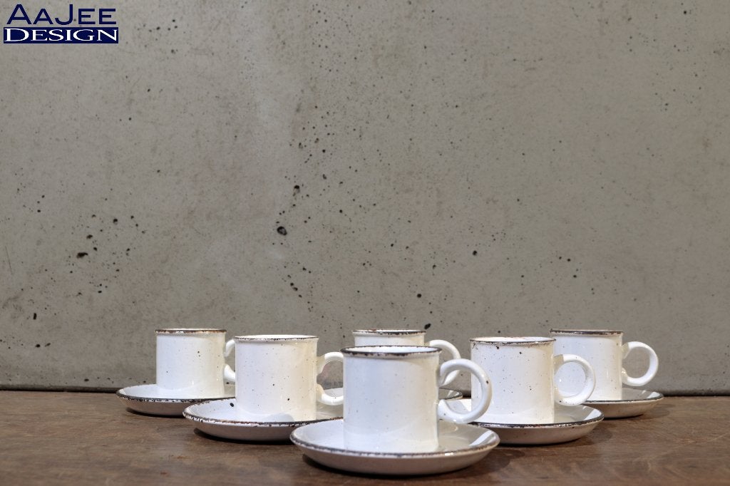 6 Midwinter Wedgwood – Kop & schotel – Creation / Stonehenge, Gebruikt, Ophalen of Verzenden, Wedgwood, Kop(pen) en/of Schotel(s)