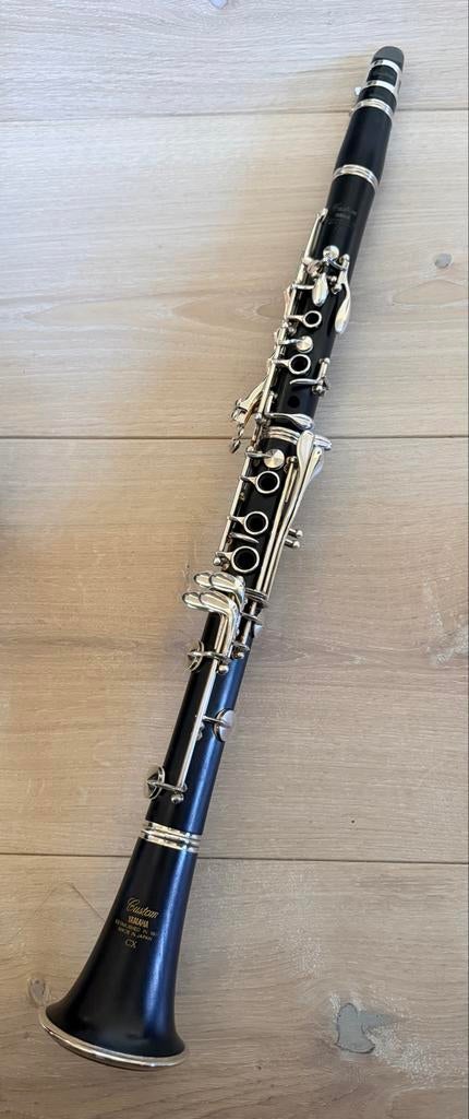 Professionele Yamaha Custom CX Klarinet - Hout, Bes-klarinet, Gebruikt, Ophalen of Verzenden, Met koffer