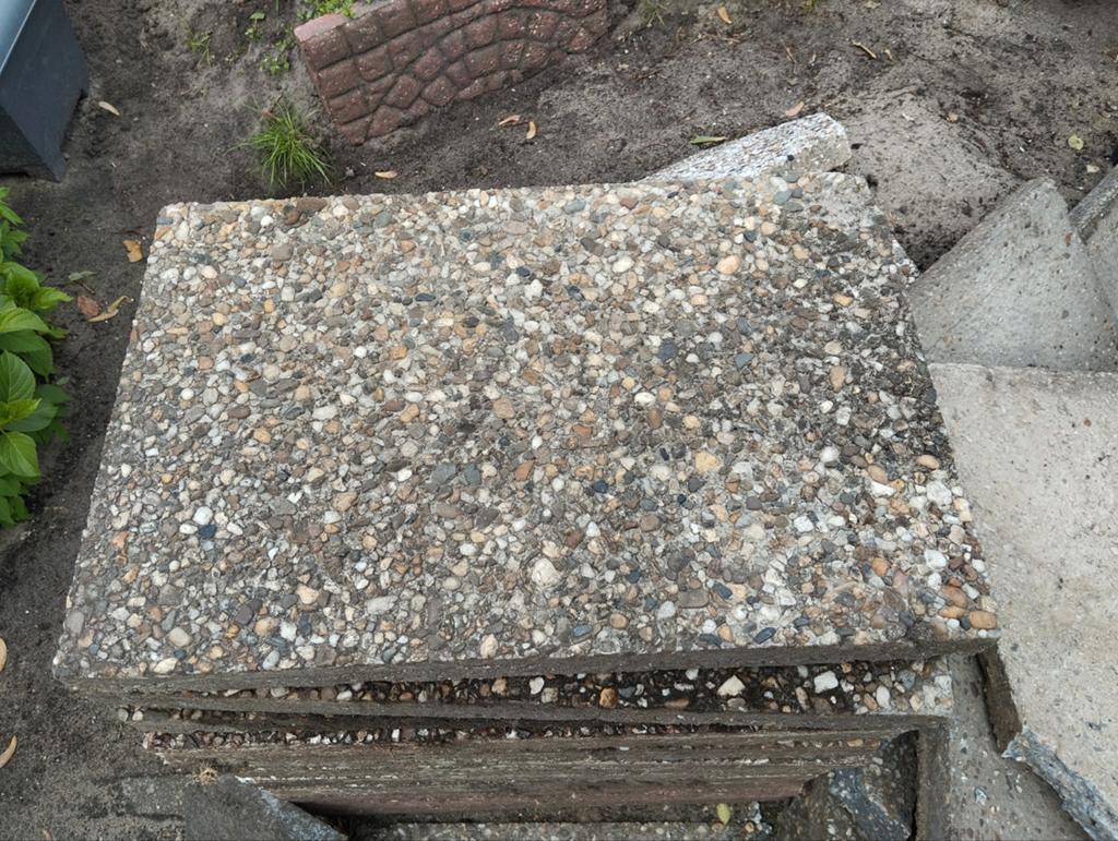 Tuintegels, Tuin en Terras, Grind, Keien en Split, Ophalen, Gebruikt