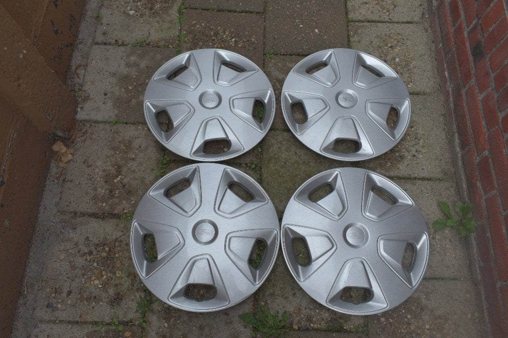 Set van 4 originele wieldoppen Ford Transit 15 inch, Auto diversen, Wieldoppen, Ophalen of Verzenden, Gebruikt